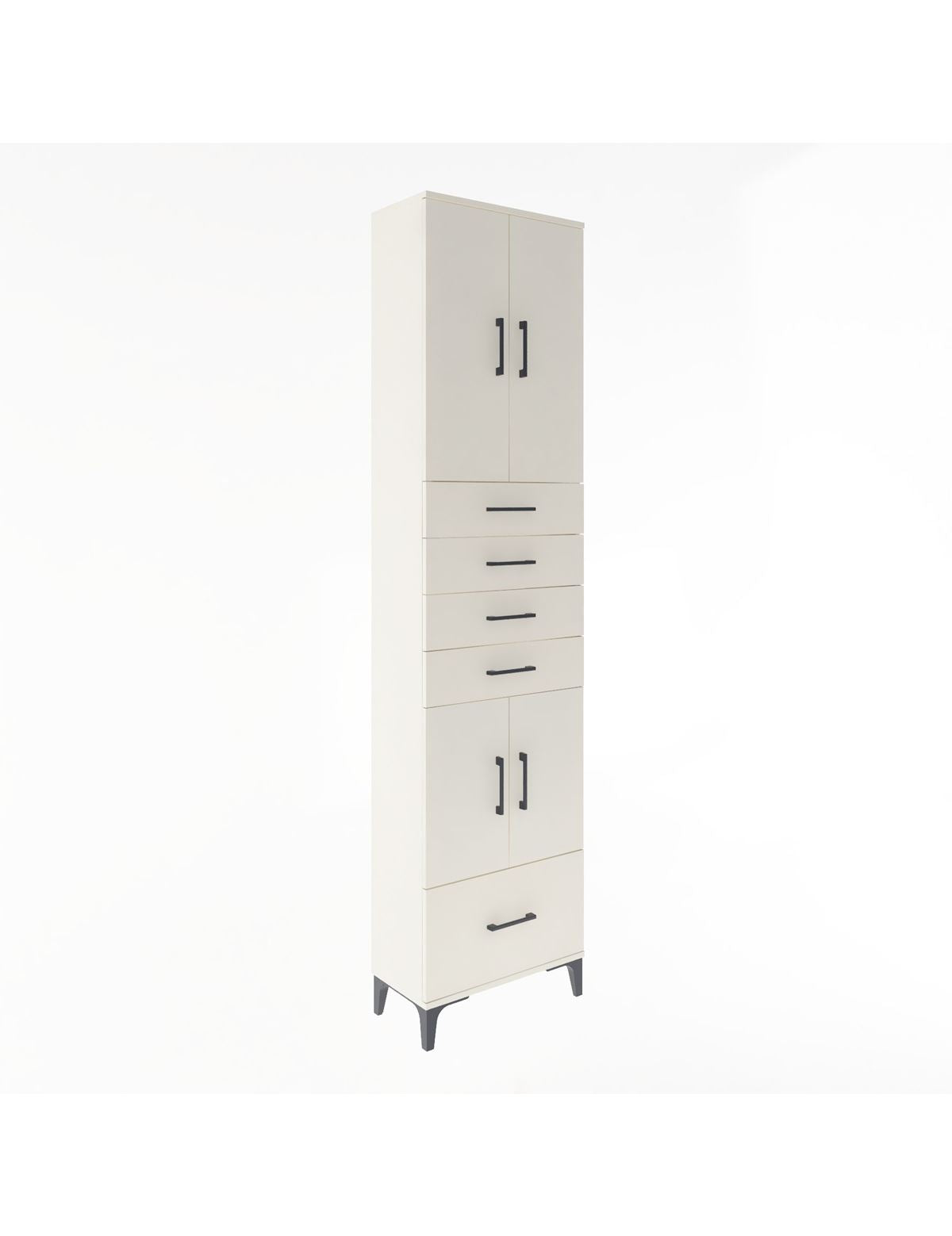 Arges Dolap 4 Raflı 5 Çekmeceli 4 Kapaklı 60x30x243 Aytaşı-Aytaşı