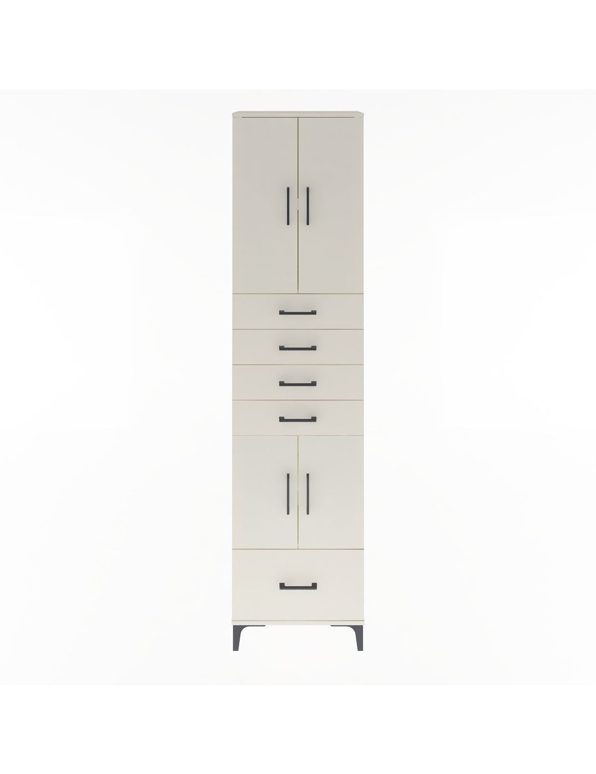 Arges Dolap 4 Raflı 5 Çekmeceli 4 Kapaklı 60x30x243 Aytaşı-Aytaşı