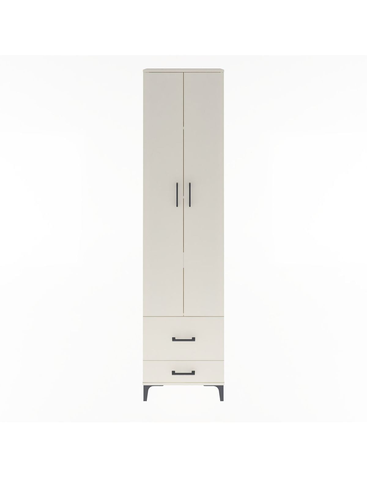 Arges Dolap 4 Raflı 2 Çekmeceli 2 Kapaklı 60x30x243 Aytaşı-Aytaşı