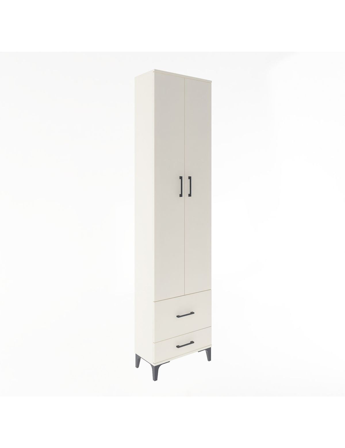 Arges Dolap 4 Raflı 2 Çekmeceli 2 Kapaklı 60x30x243 Aytaşı-Aytaşı