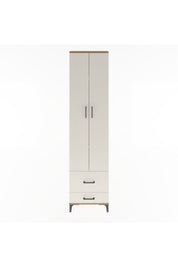 Arges Dolap 4 Raflı 2 Çekmeceli 2 Kapaklı 60x30x243 Çam-Aytaşı