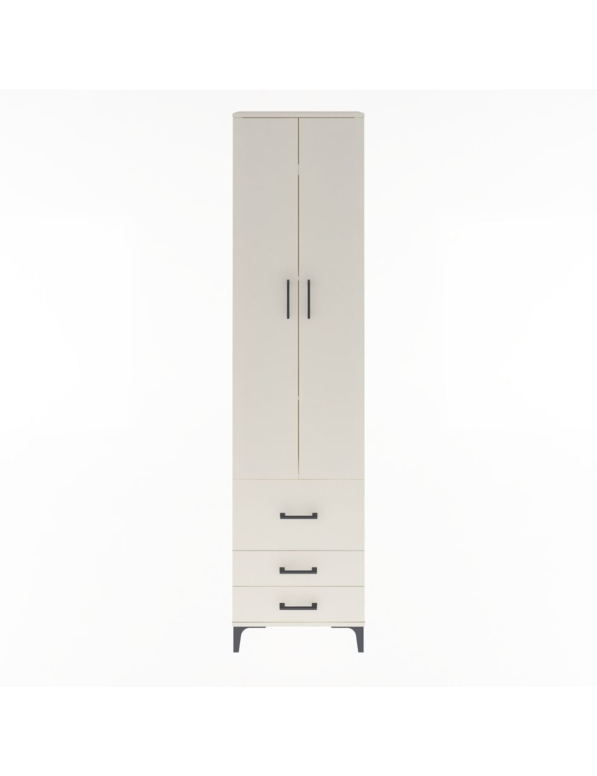 Arges Dolap 4 Raflı 3 Çekmeceli 2 Kapaklı 60x30x243 Aytaşı-Aytaşı