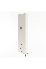 Arges Dolap 4 Raflı 3 Çekmeceli 2 Kapaklı 60x30x243 Aytaşı-Aytaşı