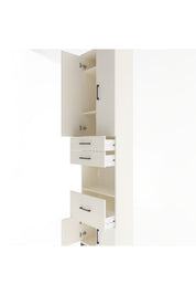 Arges Dolap 4 Raflı 3 Çekmeceli 2 Kapaklı 60x30x243 - S32M020V1A