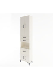 Arges Dolap 4 Raflı 3 Çekmeceli 2 Kapaklı 60x30x243 Aytaşı-Aytaşı