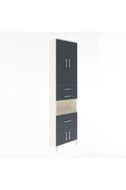 Arges Dolap 4 Raflı 3 Çekmeceli 2 Kapaklı 60x30x243 - S32M020V2A