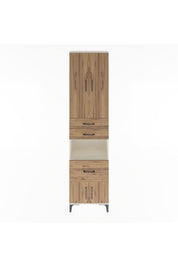 Arges Dolap 4 Raflı 3 Çekmeceli 2 Kapaklı 60x30x243 Aytaşı-Çam