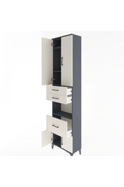 Arges Dolap 4 Raflı 3 Çekmeceli 2 Kapaklı 60x30x243 - S32M020V4A