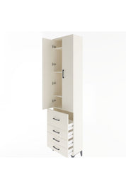 Arges Dolap 4 Raflı 4 Çekmeceli 2 Kapaklı 60x30x243 Aytaşı-Aytaşı