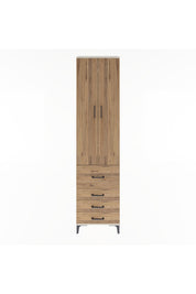 Arges Dolap 4 Raflı 4 Çekmeceli 2 Kapaklı 60x30x243 Aytaşı-Çam