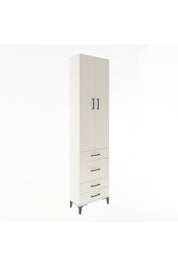 Arges Dolap 4 Raflı 4 Çekmeceli 2 Kapaklı 60x30x243 Aytaşı-Aytaşı