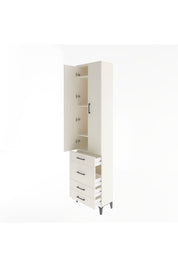 Arges Dolap 4 Raflı 4 Çekmeceli 2 Kapaklı 60x30x243 Aytaşı-Aytaşı