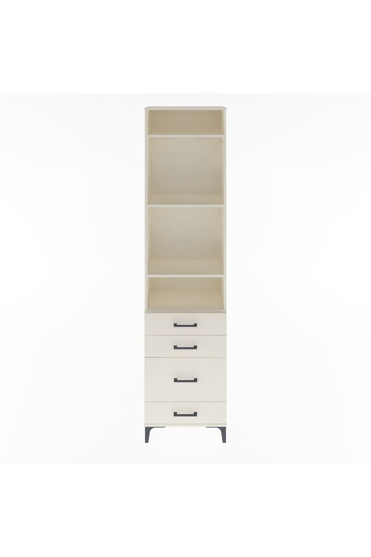 Arges Dolap 4 Raflı 4 Çekmeceli 60x30x243 Aytaşı-Aytaşı