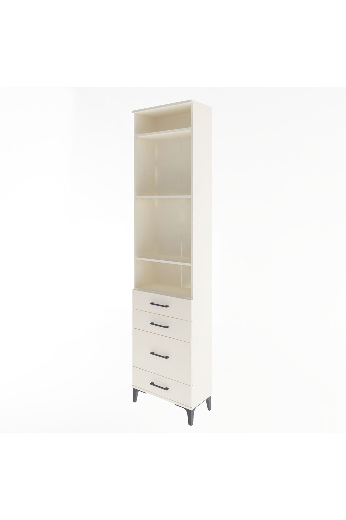 Arges Dolap 4 Raflı 4 Çekmeceli 60x30x243 Aytaşı-Aytaşı