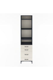 Arges Dolap 4 Raflı 4 Çekmeceli 60x30x243 Antrasit-Aytaşı