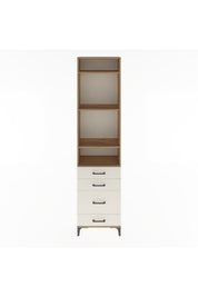 Arges Dolap 4 Raflı 4 Çekmeceli 60x30x243 Çam-Aytaşı