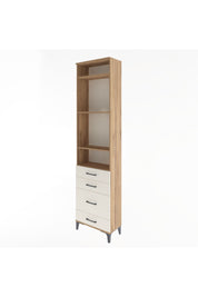 Arges Dolap 4 Raflı 4 Çekmeceli 60x30x243 Çam-Aytaşı