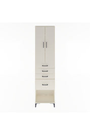 Arges Dolap 3 Raflı 4 Çekmeceli 2 Kapaklı 60x30x243 Aytaşı-Aytaşı