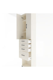 Arges Dolap 3 Raflı 4 Çekmeceli 2 Kapaklı 60x30x243 Aytaşı-Aytaşı