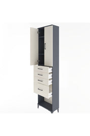 Arges Dolap 3 Raflı 4 Çekmeceli 2 Kapaklı 60x30x243 - S32M025V4A