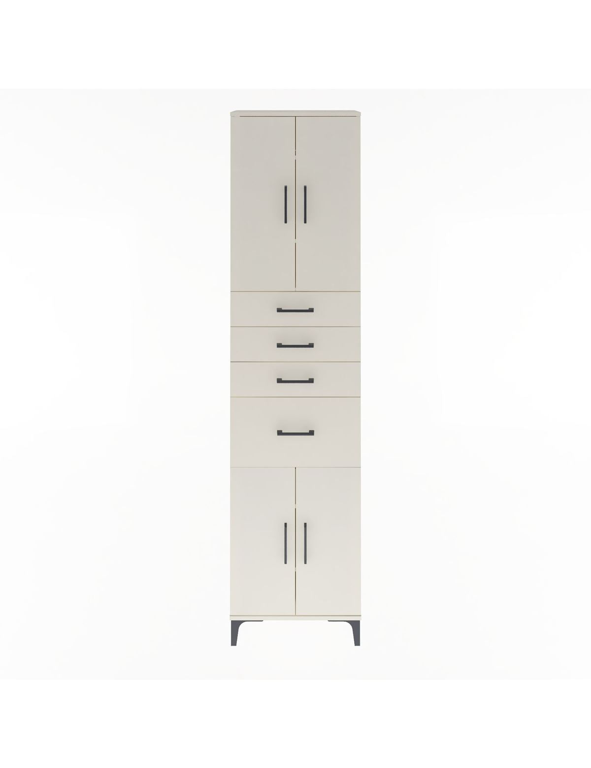 Arges Dolap 5 Raflı 4 Çekmeceli 4 Kapaklı 60x30x243 Aytaşı-Aytaşı