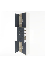 Arges Dolap 5 Raflı 4 Çekmeceli 4 Kapaklı 60x30x243 - S32M026V2A