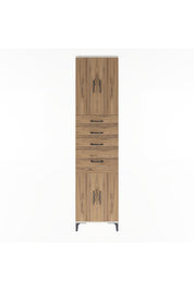 Arges Dolap 5 Raflı 4 Çekmeceli 4 Kapaklı 60x30x243 Aytaşı-Çam