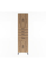 Arges Dolap 5 Raflı 4 Çekmeceli 4 Kapaklı 60x30x243