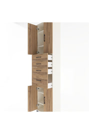 Arges Dolap 5 Raflı 4 Çekmeceli 4 Kapaklı 60x30x243 Aytaşı-Çam