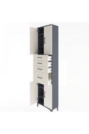 Arges Dolap 5 Raflı 4 Çekmeceli 4 Kapaklı 60x30x243 - S32M026V4A
