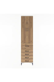Arges Dolap 4 Raflı 5 Çekmeceli 2 Kapaklı 60x30x243 Aytaşı-Çam