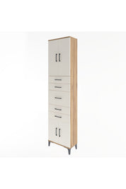Arges Dolap 2 Raflı 5 Çekmeceli 4 Kapaklı 60x30x243 - S32M029V7A
