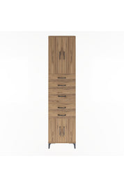 Arges Dolap 2 Raflı 5 Çekmeceli 4 Kapaklı 60x30x243 - S32M029V9A