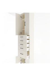 Arges Dolap 3 Raflı 5 Çekmeceli 4 Kapaklı 60x30x243 Aytaşı-Aytaşı