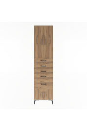 Arges Dolap 3 Raflı 5 Çekmeceli 4 Kapaklı 60x30x243 Aytaşı-Çam