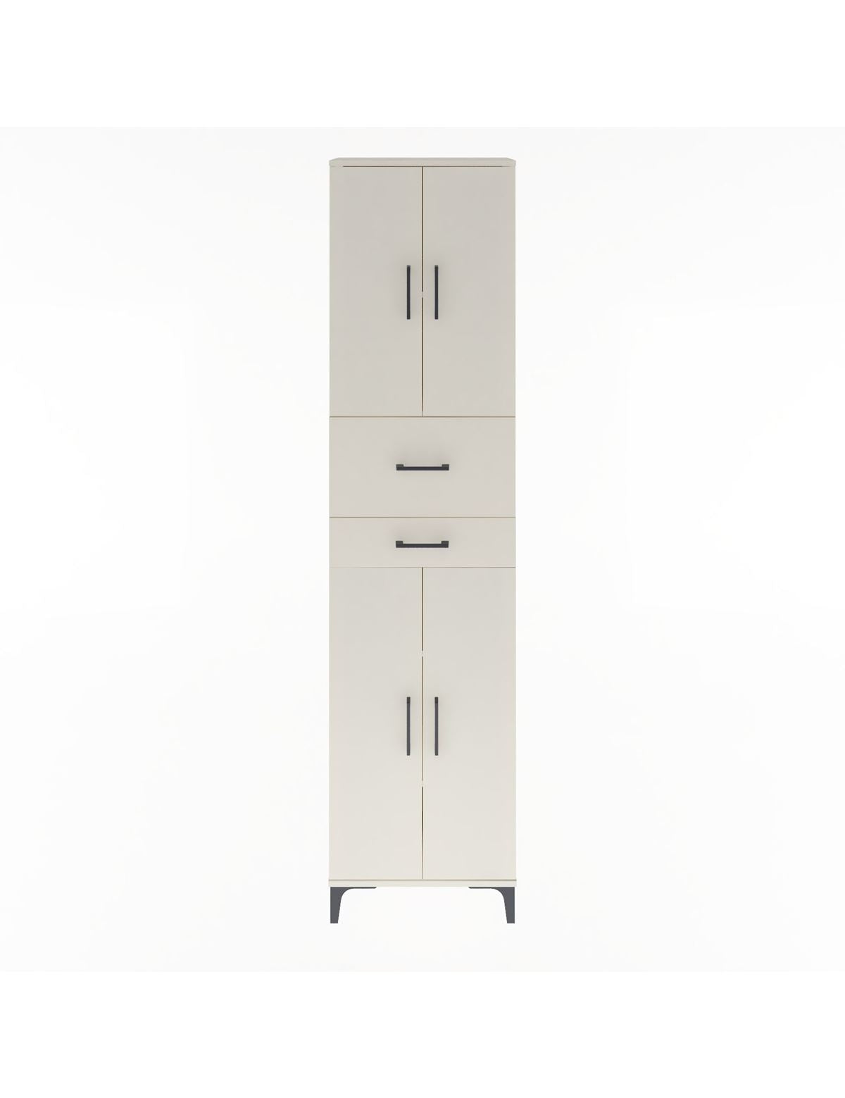 Arges Dolap 4 Raflı 2 Çekmeceli 4 Kapaklı 60x30x243 Aytaşı-Aytaşı