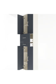 Arges Dolap 4 Raflı 2 Çekmeceli 4 Kapaklı 60x30x243 Aytaşı-Antrasit