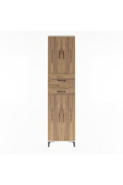 Arges Dolap 4 Raflı 2 Çekmeceli 4 Kapaklı 60x30x243 Aytaşı-Çam