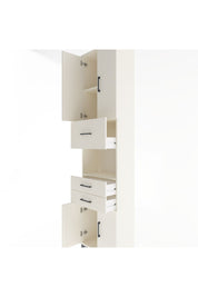 Arges Dolap 3 Raflı 3 Çekmeceli 4 Kapaklı 60x30x243 Aytaşı-Aytaşı