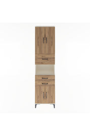 Arges Dolap 3 Raflı 3 Çekmeceli 4 Kapaklı 60x30x243 Aytaşı-Çam