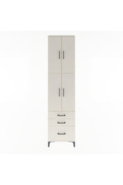 Arges Dolap 4 Raflı 3 Çekmeceli 4 Kapaklı 60x30x243 Aytaşı-Aytaşı