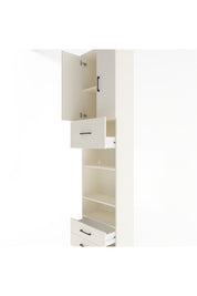 Arges Dolap 5 Raflı 3 Çekmeceli 2 Kapaklı 60x30x243 Aytaşı-Aytaşı