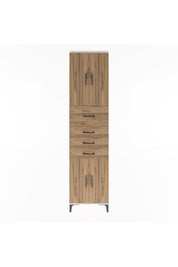 Arges Dolap 3 Raflı 4 Çekmeceli 4 Kapaklı 60x30x243 Aytaşı-Çam