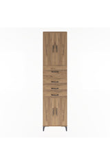 Arges Dolap 3 Raflı 4 Çekmeceli 4 Kapaklı 60x30x243