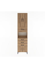 Arges Dolap 3 Raflı 4 Çekmeceli 4 Kapaklı 60x30x243