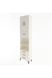 Arges Dolap 4 Raflı 4 Çekmeceli 2 Kapaklı 60x30x243 Aytaşı-Aytaşı