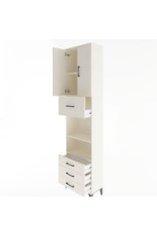 Arges Dolap 4 Raflı 4 Çekmeceli 2 Kapaklı 60x30x243 Aytaşı-Aytaşı