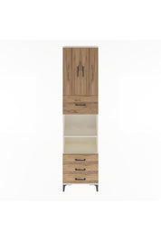 Arges Dolap 4 Raflı 4 Çekmeceli 2 Kapaklı 60x30x243 Aytaşı-Çam