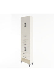 Arges Dolap 3 Raflı 5 Çekmeceli 4 Kapaklı 60x30x243 Aytaşı-Aytaşı