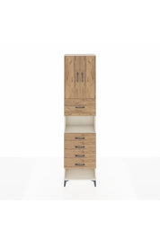 Arges Dolap 3 Raflı 5 Çekmeceli 2 Kapaklı 60x30x243 Aytaşı-Çam